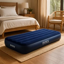 Intex egyszemélyes felfújható vendégágy, 191 x 76 x 25 cm, sötétkék