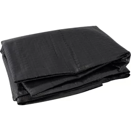 3x2 m-es vastag vízálló ponyva, tarpaulin, 4 alumínium rögzítőlyukkal, fekete, 90 g/m2, Redcliffs