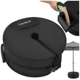 40 kg-ra tölthetú esernyőtalp súly fekete Oxford anyagból, 48x18.5 cm