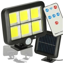 120 LED-es reflektor napelemes mozgásérzékelővel, IK