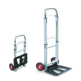 Kraft&amp;Dele összehajtható gumikerekes aluminium raktári szállító 90 Kg KD3017