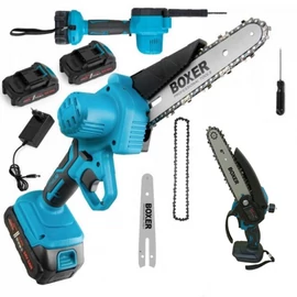 Boxer akkus mini láncfűrész, ágvágó,  2 db Li-ion akkuval, 24 V, 2 db vezetősínnel és lánccal, BX-3307