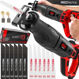 RED Technic orrfűrész, 1800 W, fa, acél, alumínium és műanyag vágására, 12 db fűrészlappal, RTPSZ0092