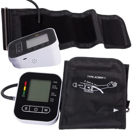 Elektronikus felkar vérnyomásmérő LCD kijelzős 
