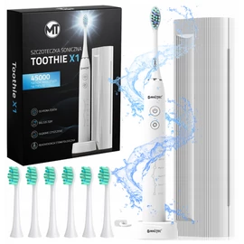 Sonic Toothie Elektromos fogkefe fehér vízálló 6 csere fejjel hordtáskával 6 üzemmóddal IPX8