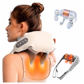 Shiatsu 3D Nyak és váll masszírozógép, fűtő funkcióval