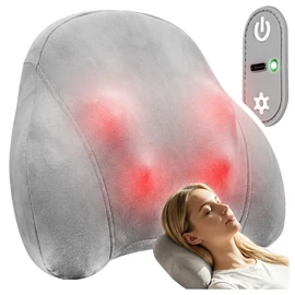 MAX-Comfy 1800  Shiatsu akkus vezetéknélküli 3D Nyak és hát masszírozógép, fűtő funkcióval, 15 perces időzítővel, 1800mAh, USB-c töltővel