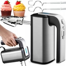 Rozsdamentes kézi mixer, 5 sebességfokozat, 300W