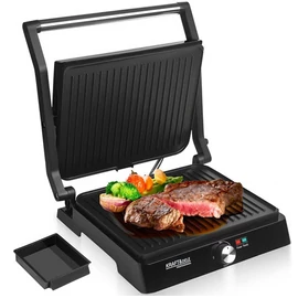 Kraft&Dele Kihúzható XXL, elektromos, kontakt grill szendvicssütő és Panini sütő, 2400W, KD4103