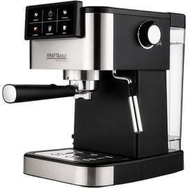 Kraft&amp;Dele Nagynyomású 20 bar krémes presszókávéfőző, 1500 W, Érintőkijelző 5 programmal 