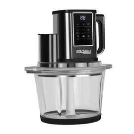 Kraft&Dele rozsdamentes konyhai zöldség és húsaprító, 550 W, 3L, Érintőkijelzővel