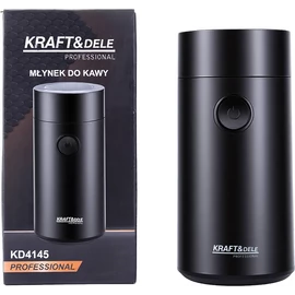 Kraft&Dele Elektromos kávédaráló, rozsdamentes acél pengével, szürke, 200 W, 50g