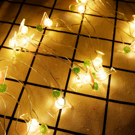 Elemes dekor Cocktail LED fényfüzér, 20 LED-es