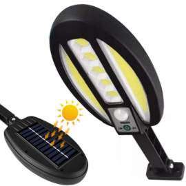 95 LED-es napelemes reflektor, mozgásérzékelővel, IP 65