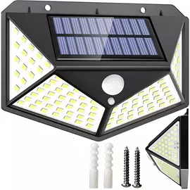100 LED-es Mozgásérzékelős, napelemes LED lampa, HT