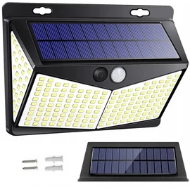 212 LED-es Mozgásérzékelős, napelemes LED lampa, HT