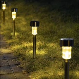 Napelemes fekete kerti LED lámpa, 36 cm