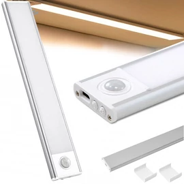 Mozgásérzékelős, akkus USB-s Konyhapult LED-es fénycső, 30 cm , állítható fényhömérséklettel