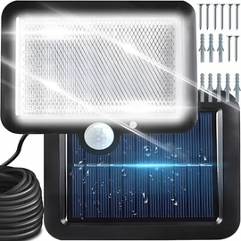 108 LED-es  napelemes reflektor mozgásérzékelővel,IP44