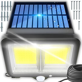 120 LED-es  reflektor napelemes mozgásérzékelővel