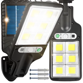 LEDLIGHT COB LED-es napelemes reflektor, mozgásérzékelővel, IP65