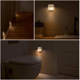 FXlight Elemes öntapadós LED-es éjszakai biztonsági lámpa mozgásérzékelős