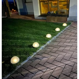 ProGarden 5 db-os napelemes félgömb kerti LED lámpa színváltós 15 cm átmérő/félgömb