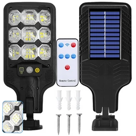 COB LED-es napelemes reflektor, mozgásérzékelővel, Vízálló