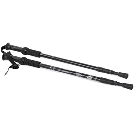 2 db-os trekking túrabot készlet, 3 különböző fejjel, 65-135 cm, fekete