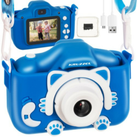 Digitális fényképezőgép gyerekeknek játékok kamerával, kék