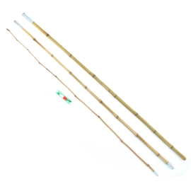 3 részes bambusz horgászbot, úszóval és damillal, 3 m 