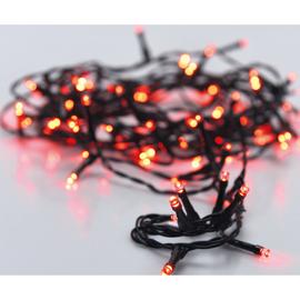 80 LED-es kültéri-beltéri dekor fényfüzér, hálózati, piros, 9 m