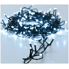192 LED-es  kültéri-beltéri fényfüzér, elemes, hideg fehér, 14 m