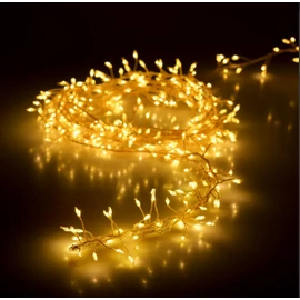 720 micro LED-es BOA fényfüzér, kültéri-beltéri hálózati, meleg fehér, 7 m