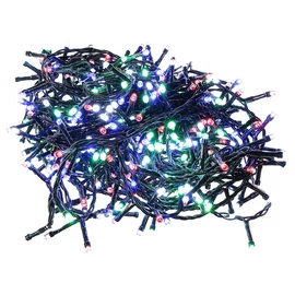 480 LED-es kültéri-beltéri dekor fényfüzér, hálózati, színes RGB, 36 m