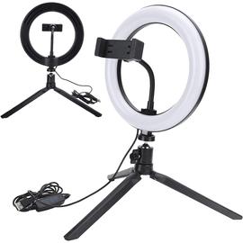 Selfie gyűrűs LED lámpa, 96 LED, 25 cm
