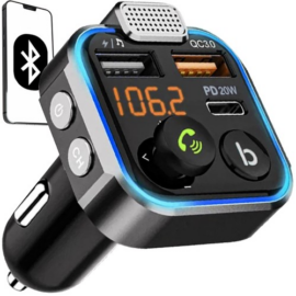 FM bluetooth transmitter és kihangosító, MP3, SD, 3 db USB bemenettel