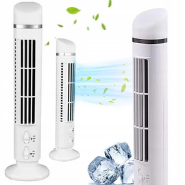 2 fokozatú USB-s Oszlopventilátor, LED fénnyel,  38 cm 