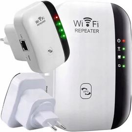 WIFI hatótávnövelő átjátszó erős 300 MB/S, 2 üzemmód, WPS Funkció