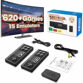 Retro videojáték konzol, 620 beépített játékkal 