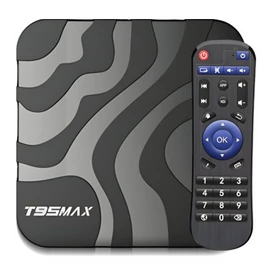 Multimédia Smart-Okos TV box Android9 64 Bit 6K WIFI 802.11N HDR + Távirányító LAN bemenet - E128
