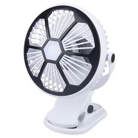 Kompakt akkus USB-c asztali ventilátor, csíptethető, 19 x 14 cm 