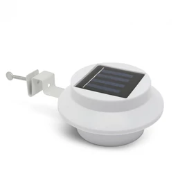 Napelemes ereszcsatorna világítás, fehér színben