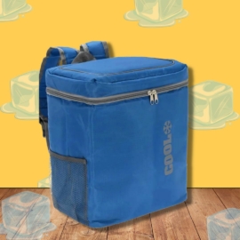 Hűtőtáska hátizsák, 16L, 27 x 19 x 31 cm, kék