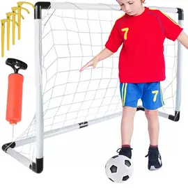 XQmax Nagyméretű focikapu labdával és pumpával, 90 x 64 x 45 cm 