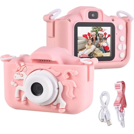 Játék Digitális fényképezőgép gyerekeknek, unikornis, rózsaszín