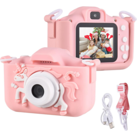 Játék Digitális fényképezőgép gyerekeknek unikornis, rózsaszín
