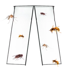 230 x 160 cm-es extra széles mágneses szúnyogháló, poloskaháló, fekete