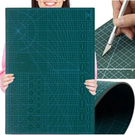 Öngyógyuló Vágóalátét A2 Bigstren 24340 – Kétszínű, 3 Rétegű PVC, Zöld, 45x60 cm