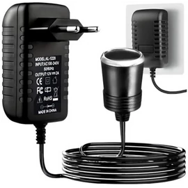 Tápegység Hálózati-autós szivargyújtó adapter DC 12V 2A/AC 100-240V